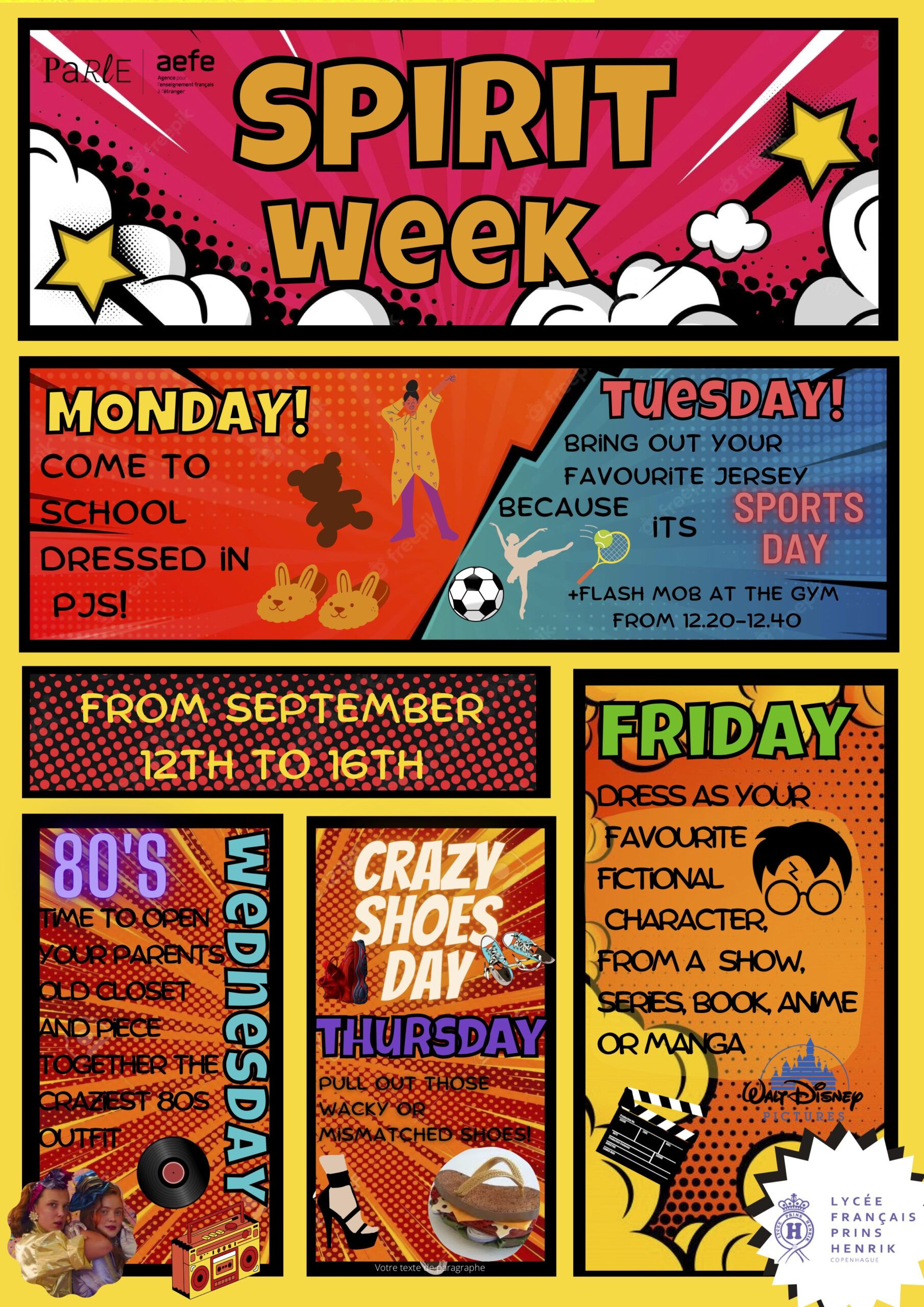 WELCOME TO SPIRIT WEEK Lyc e Francais Prins Henrik